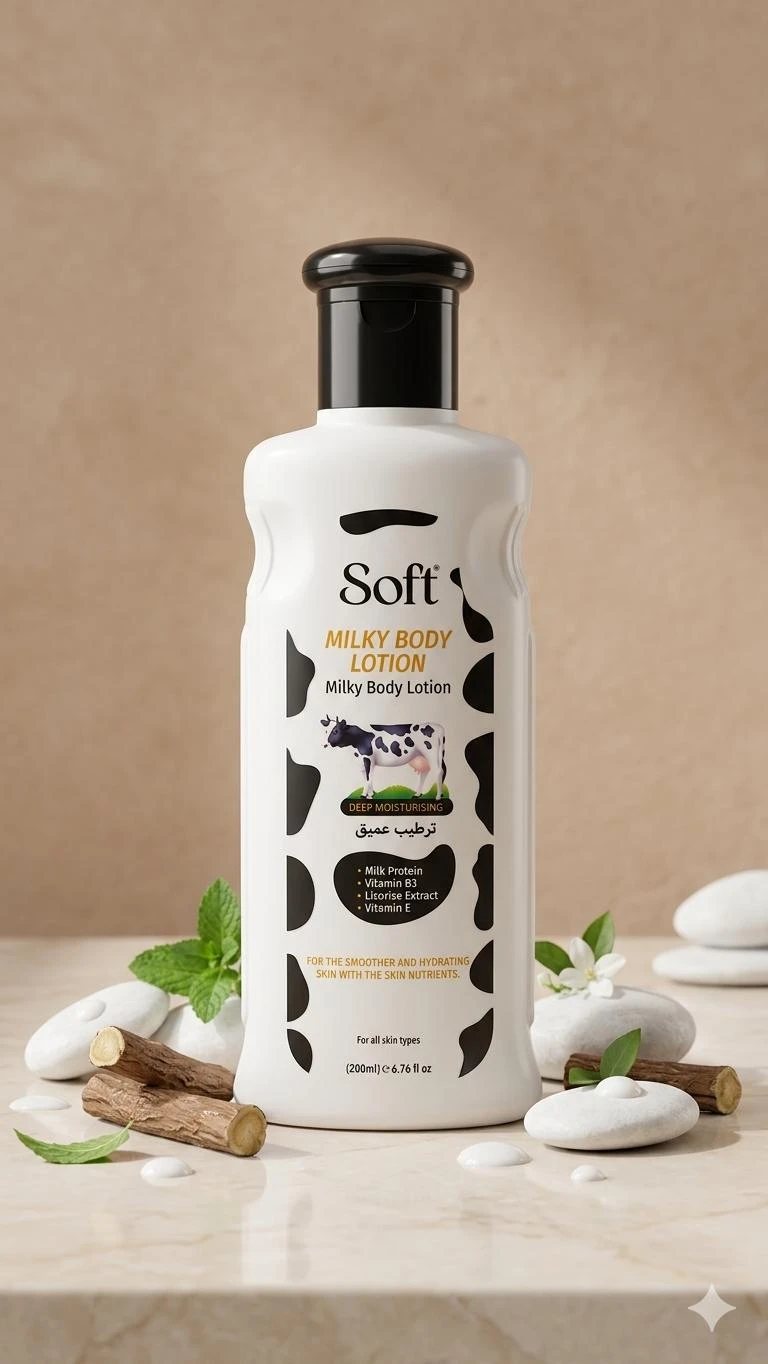 soft لوشن للجسم بالحليب 200ml